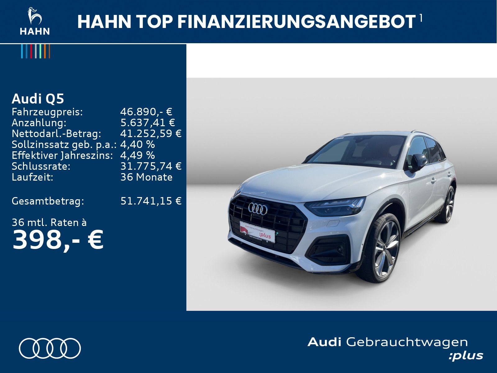 Audi Q5 50TFSIe S-trc quattro advanced Matrix AHK 360 imagem 2
