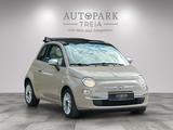 Fiat 500 PopStar Cabrio (KLIMA-PDC-BT-TÜV) - Fiat 500 mit Benzin-Antrieb: Beige, Cabrio