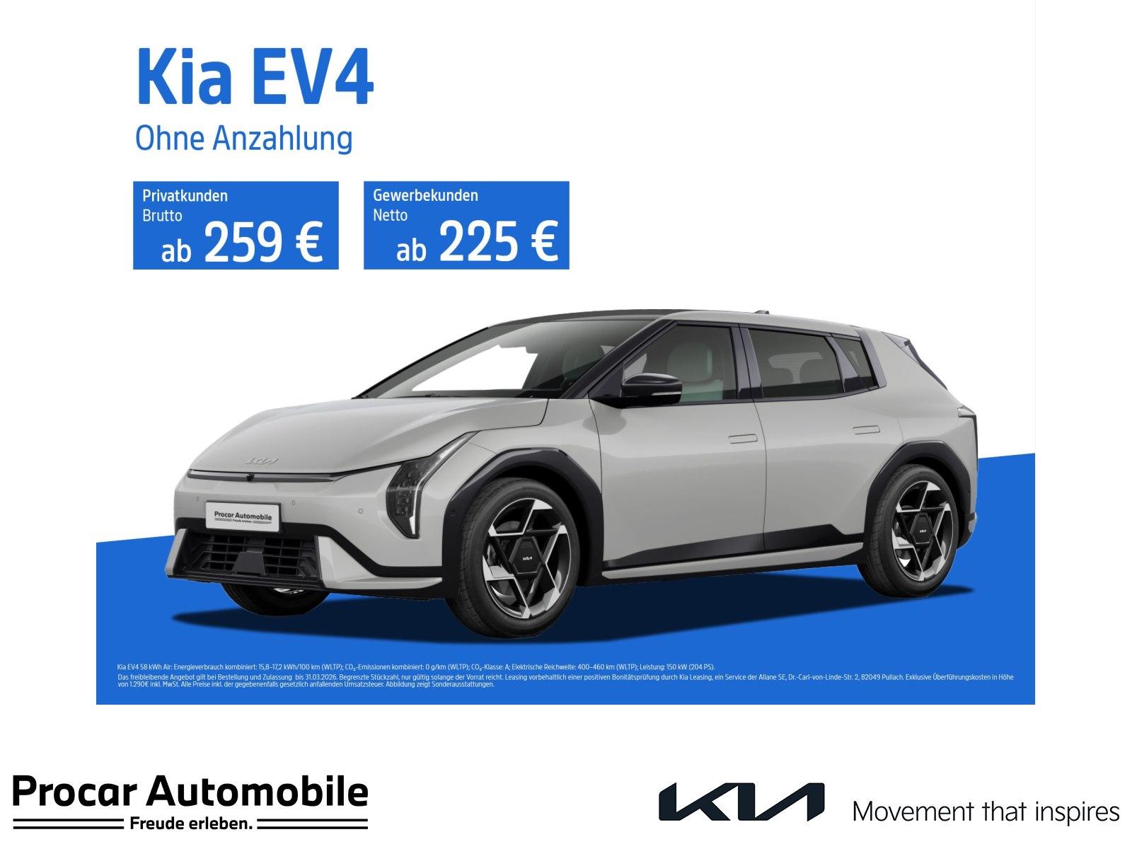 Kia EV4 | Effizienz erleben | frei konfigurierbar