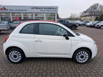 Fiat 500 Cabrio Verdeck rot