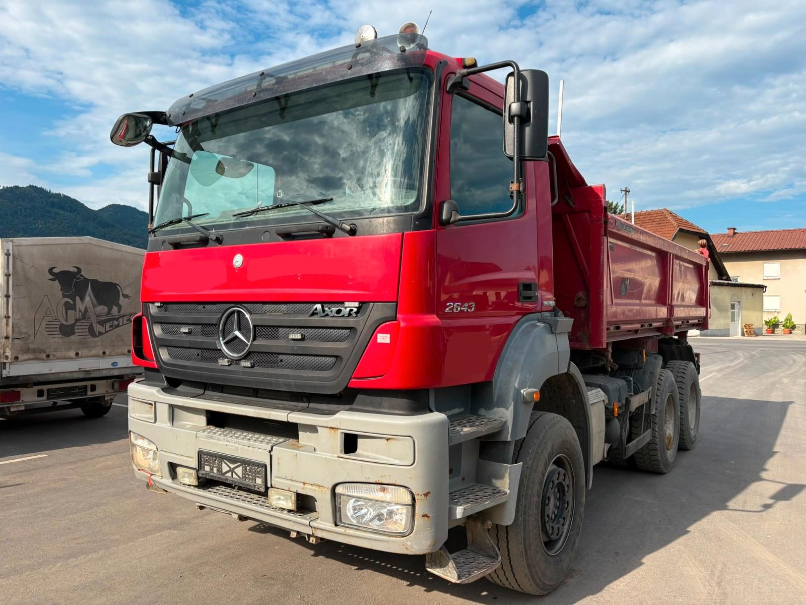 Mercedes-Benz AXOR 2643 K 6x4 meiller tipper - bordmatic