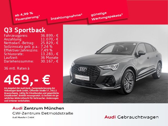 Audi Q3 Sportback 45 TFSI e S tronic 2x S line Matrix