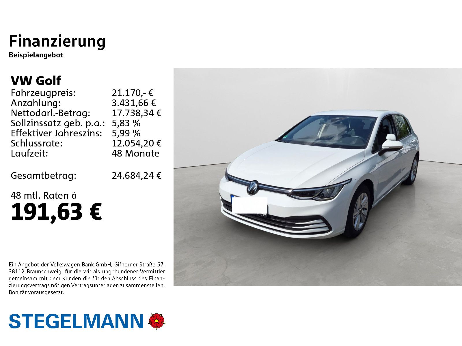 Volkswagen Golf VIII 2.0 TDI DSG Life LED AHK App-Connect foto 2