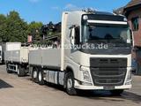 Volvo FH 420 6x2 Pritsche+HIAB Ladekran Komplett-Zug - Gebraucht Autokran