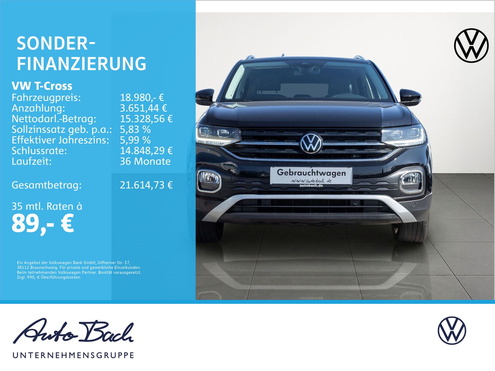 Volkswagen T-Cross 1.0 TSI Style DSG Navi LED ACC BeatsAudi imagem 2
