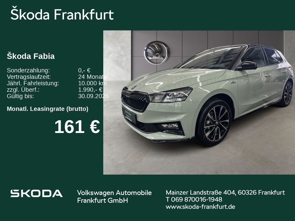 Fabia Monte Carlo 1,0 TSI SmartLink/ WinterPlus