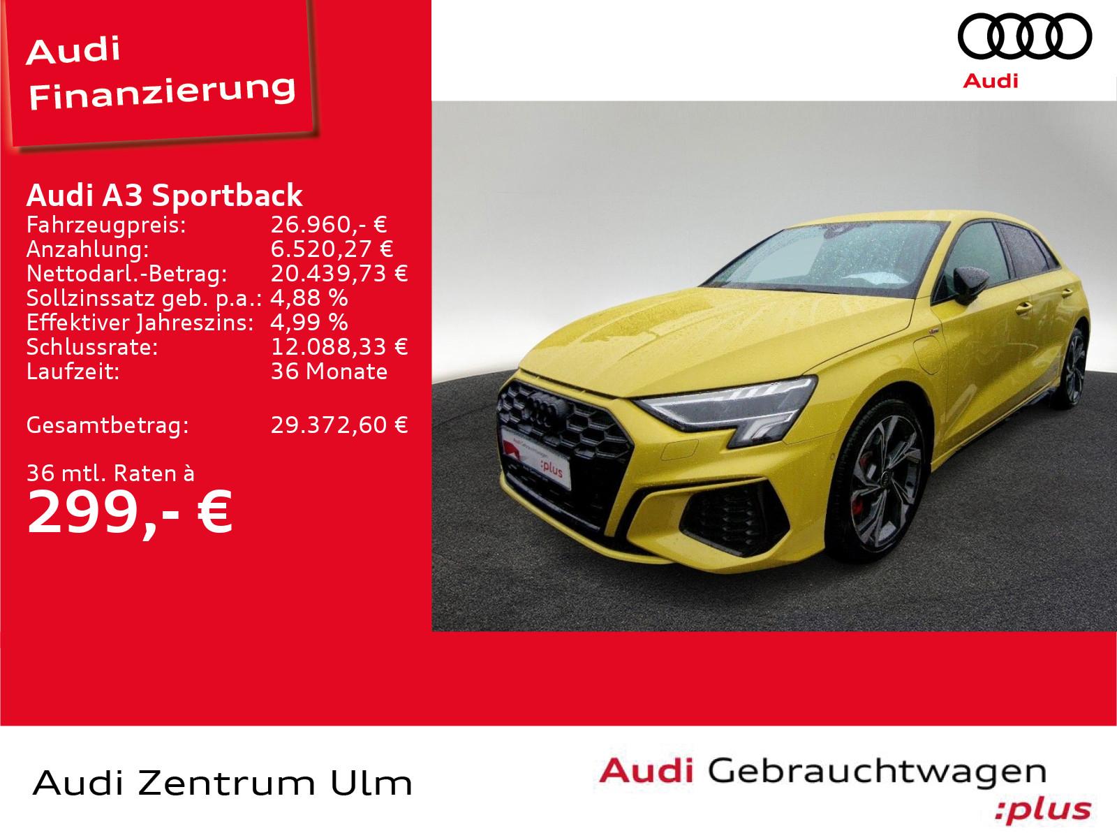 Audi A3 Sportback S line 45 TFSI e LED NAV KAM