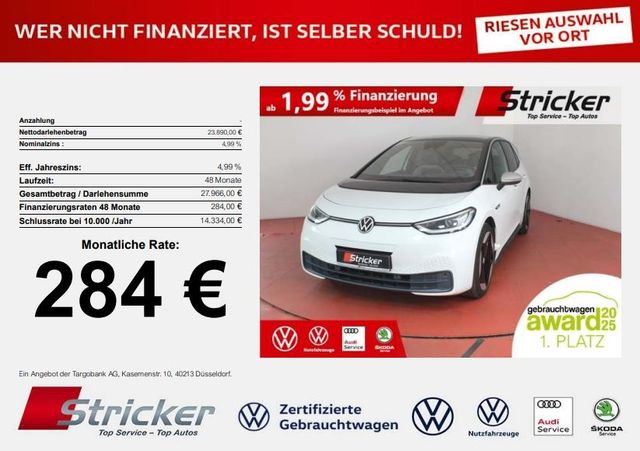 VW ID.3 1st Max 150/58 284,-ohne Anzahlung Pano Hea