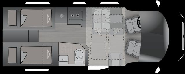 Crosscamp EXPDN T 7.0 E Automatik ohne Hubbett  KLIMA NAVI