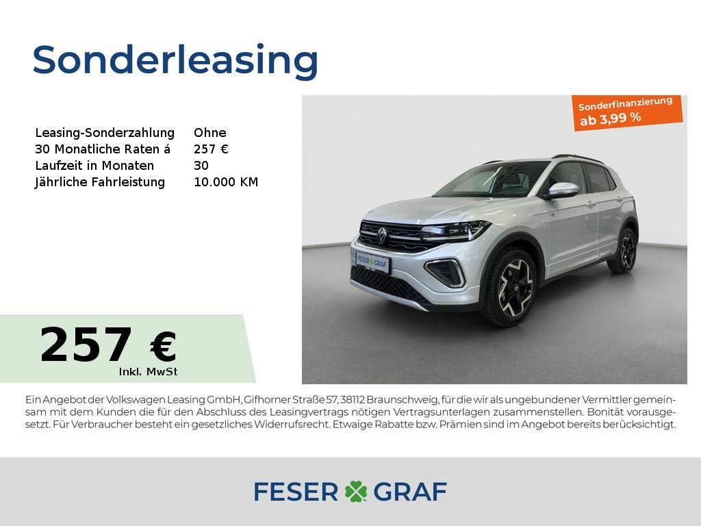 Volkswagen T-Cross R-Line 1.5TSI 110 KW DSG Kamera AHK ACC