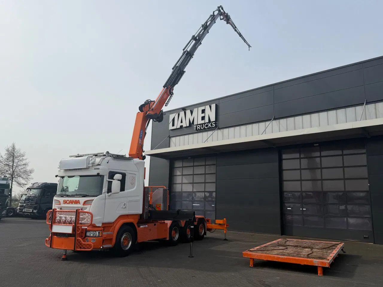 Scania R580 V8 R 580 LB 8x4 HMF 4020-K6 + JIB FJ 600-K4