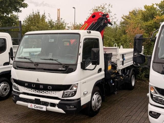 Mitsubishi FUSO Canter Kipper Kran Palfinger