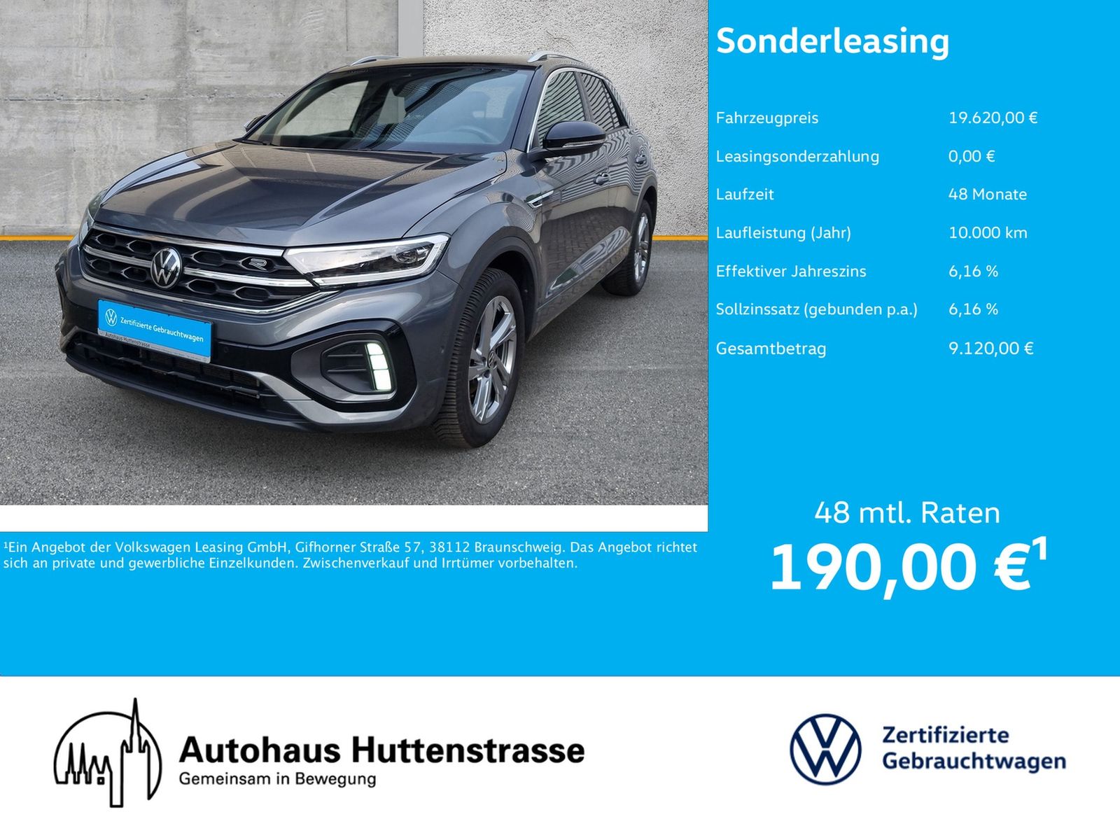 Volkswagen T-Roc 1.0 TSI R-Line LED+ NAVI KAMERA MASSAGE AC