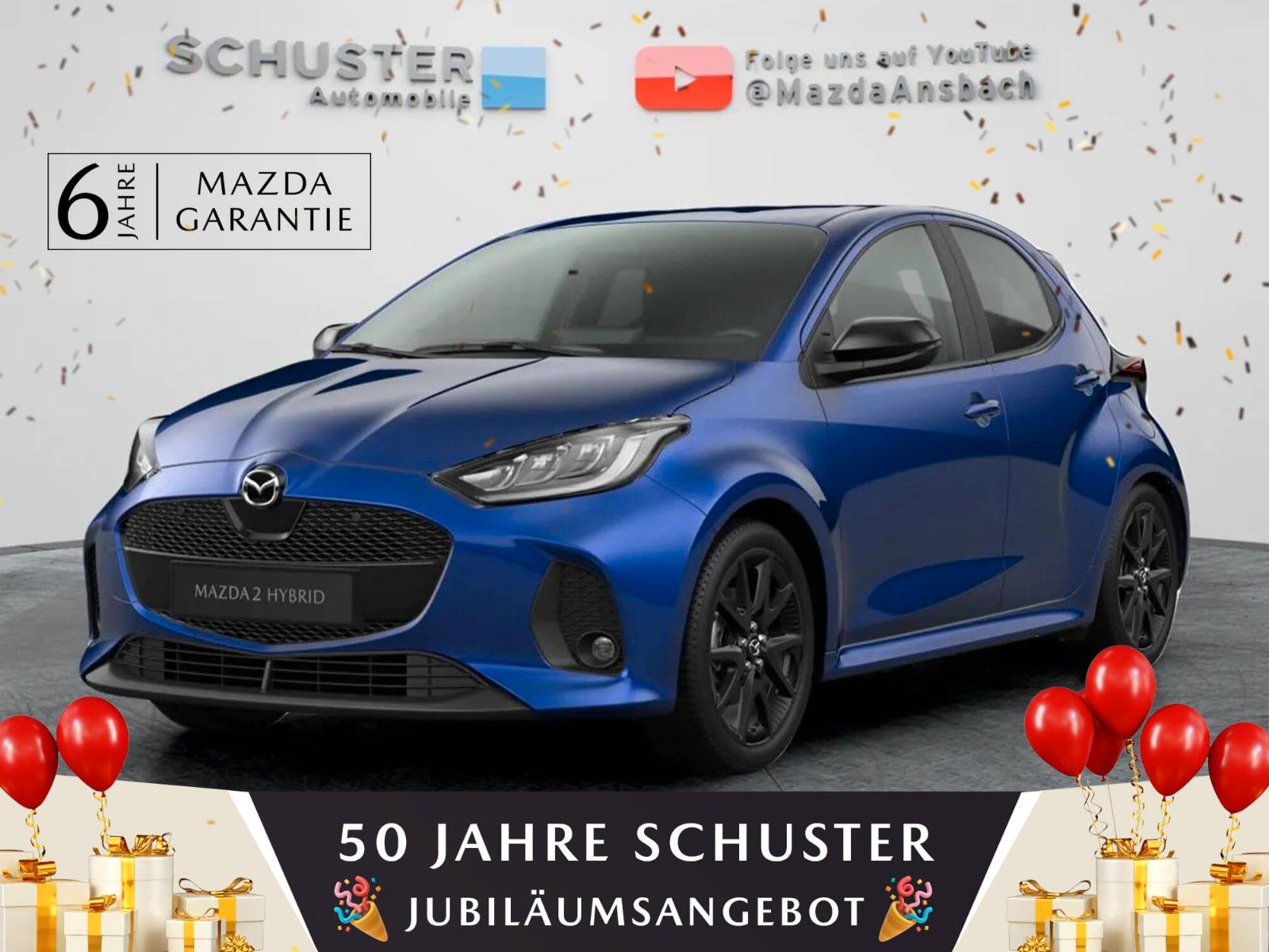 Mazda 2 Hybrid 1.5L Hybrid FWD Homura Leder/LED/Klima
