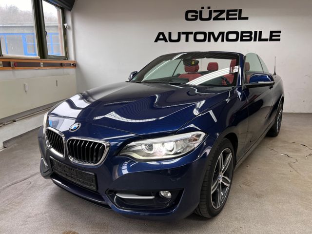 BMW 220i CABRIO SPORT LINE/AUT/NAVI/LEDER/XENON/SPUR