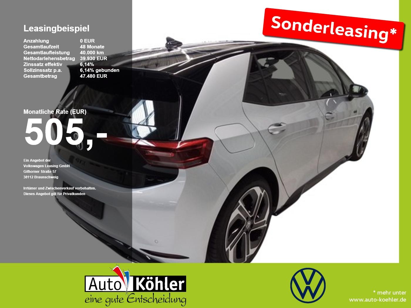 Volkswagen ID.3 GTX ACC AHK Wärmep. HUD LED Massage Matrix