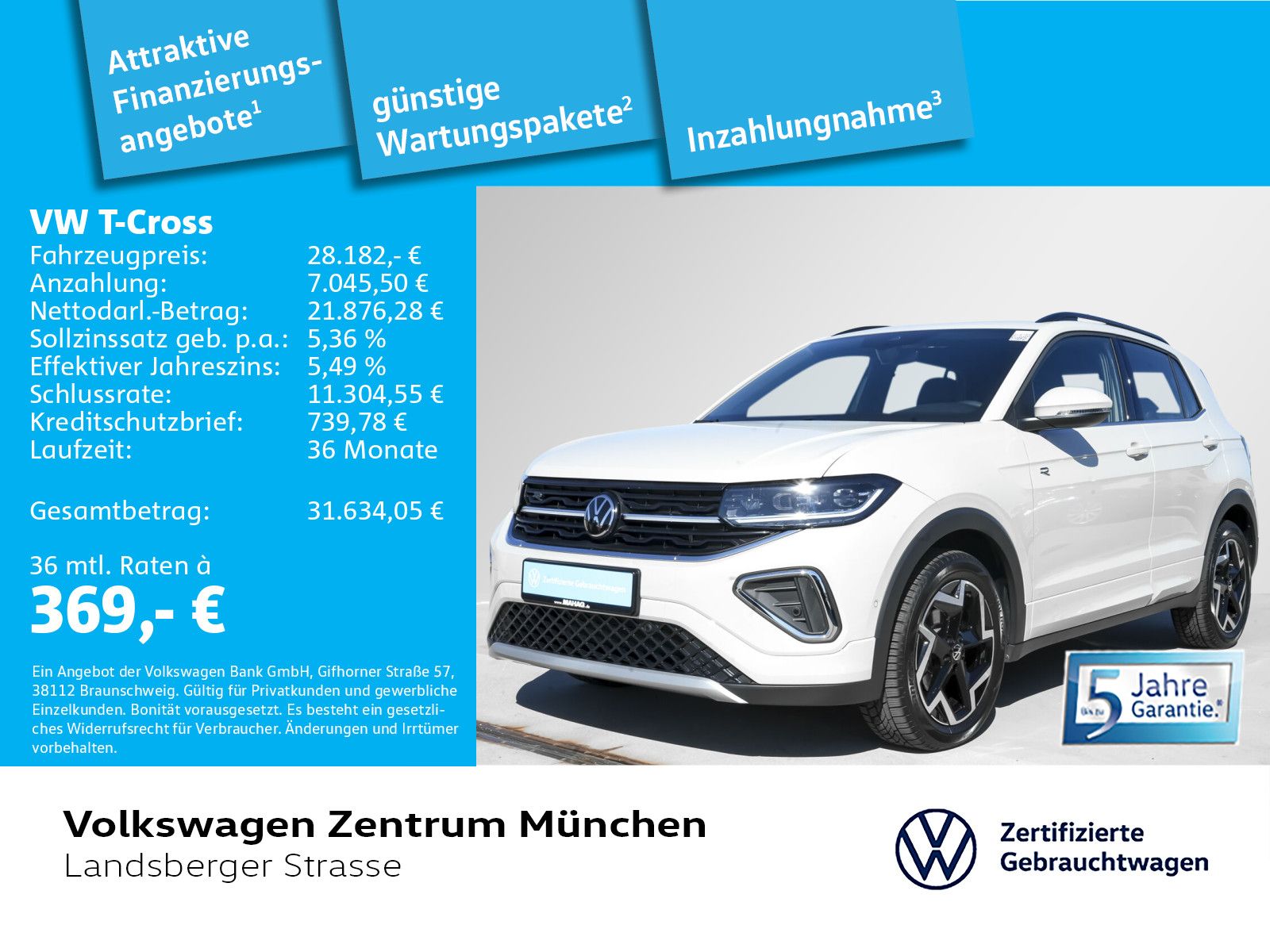 Volkswagen T-Cross R-Line 1.5 TSI AHK ACC IQ.Light IQ.Drive foto 2