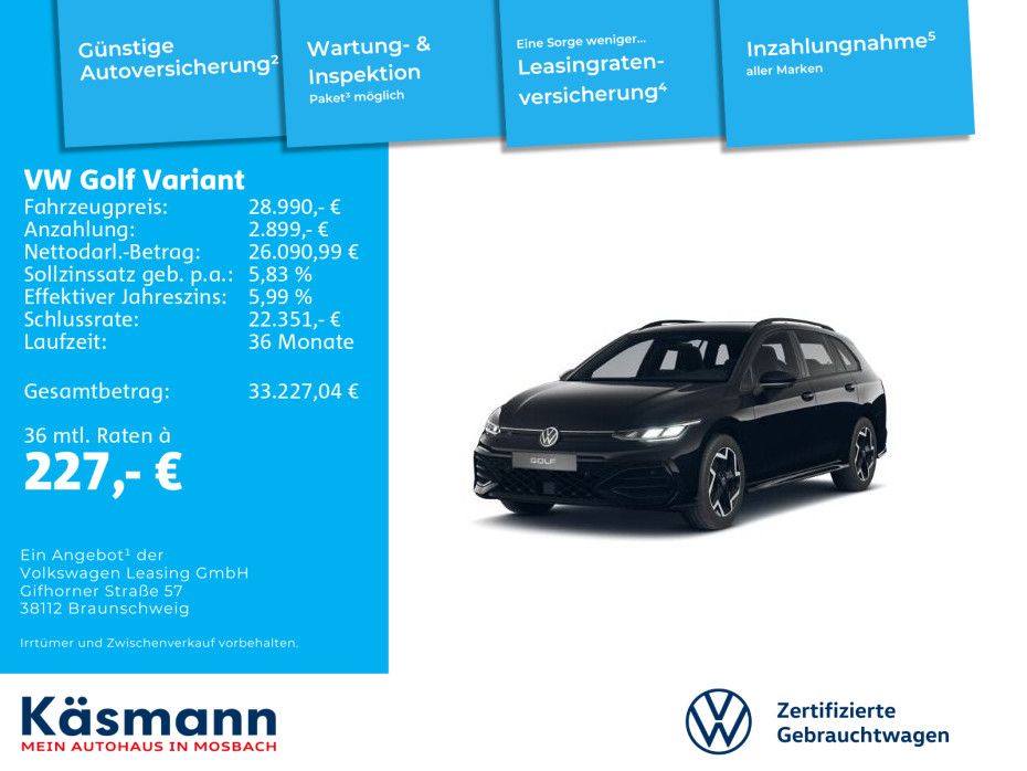 Volkswagen Golf VIII Variant R-Line 1.5eTSI LED NAV ACC 360 foto 2