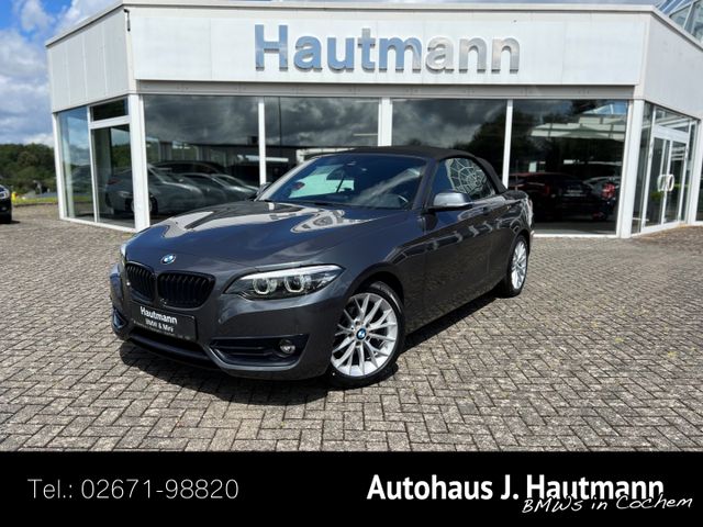 BMW 218 i Cabrio Sport Line *1.HAND*LEDER*BUSINESS*