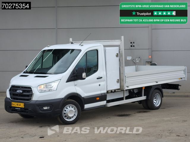 Ford Transit 170pk Dubbellucht Open Laadbak met Kist