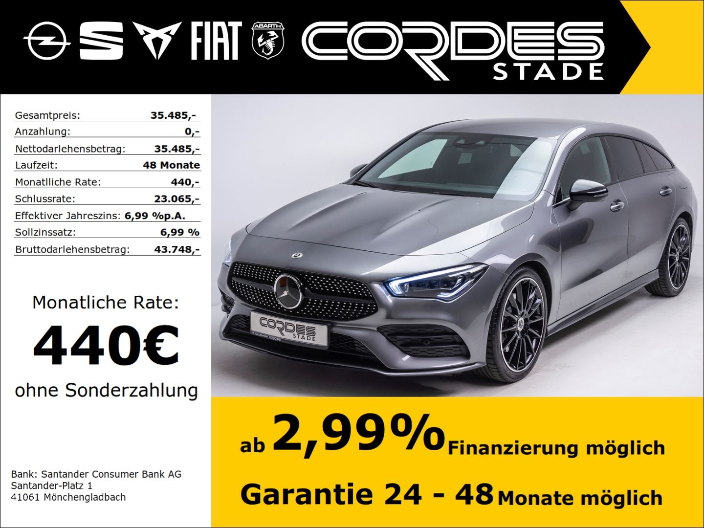 MERCEDES-BENZ CLA 250 Shooting Brake AMG Line, LED, AHK ACC PD