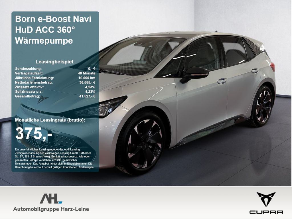 Cupra Born e-Boost Navi HuD ACC 360° Wärmepumpe 360 LM