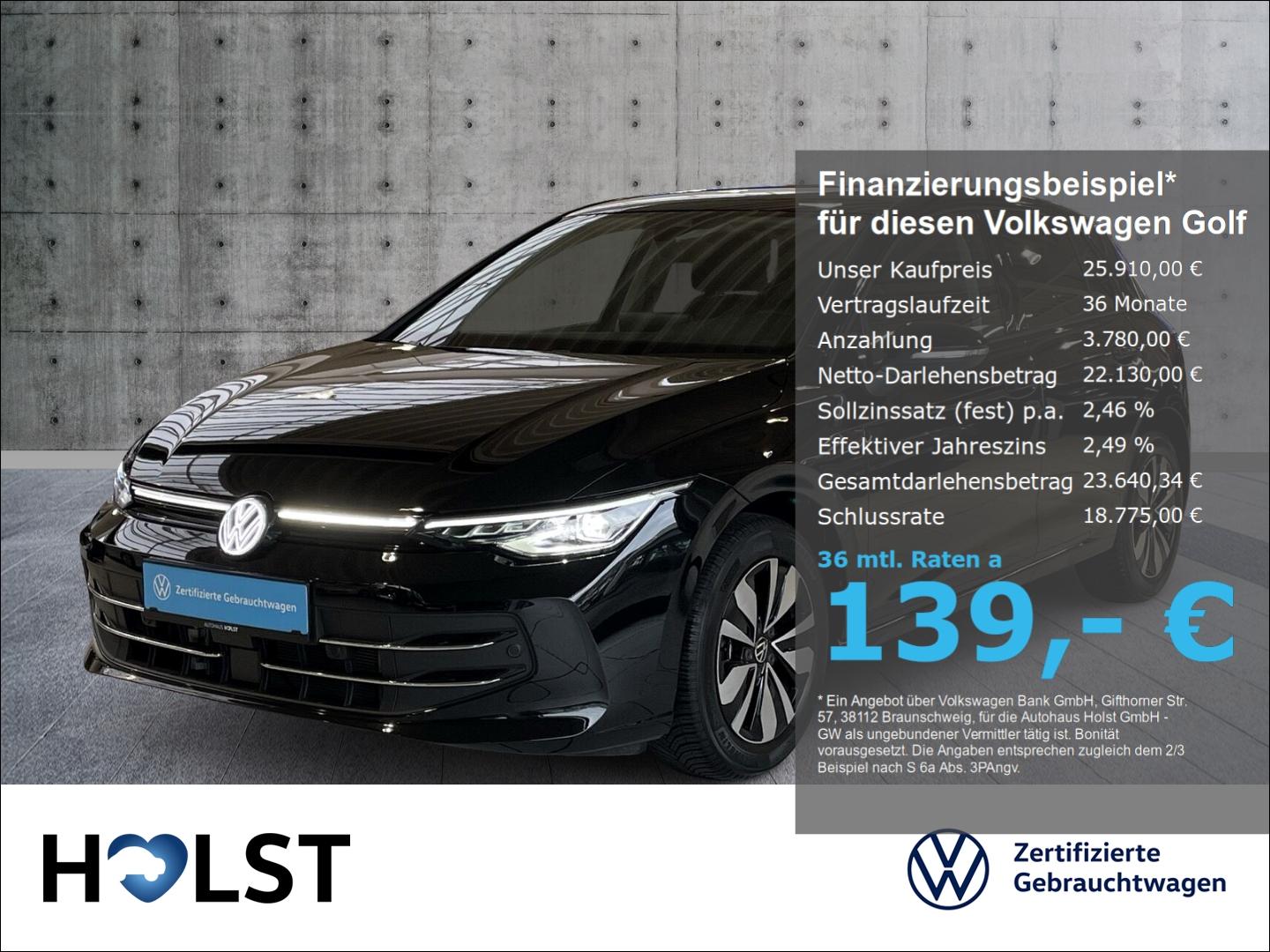 Volkswagen Golf VIII 1.5TSI Goal GJR AHK SHZ