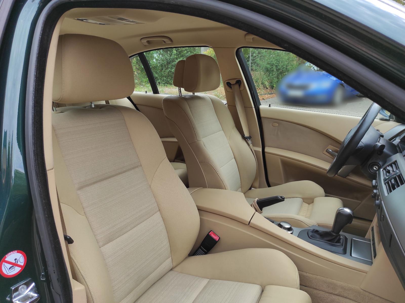 BMW 530i Automatik, E60 dunkelgrün mit beige