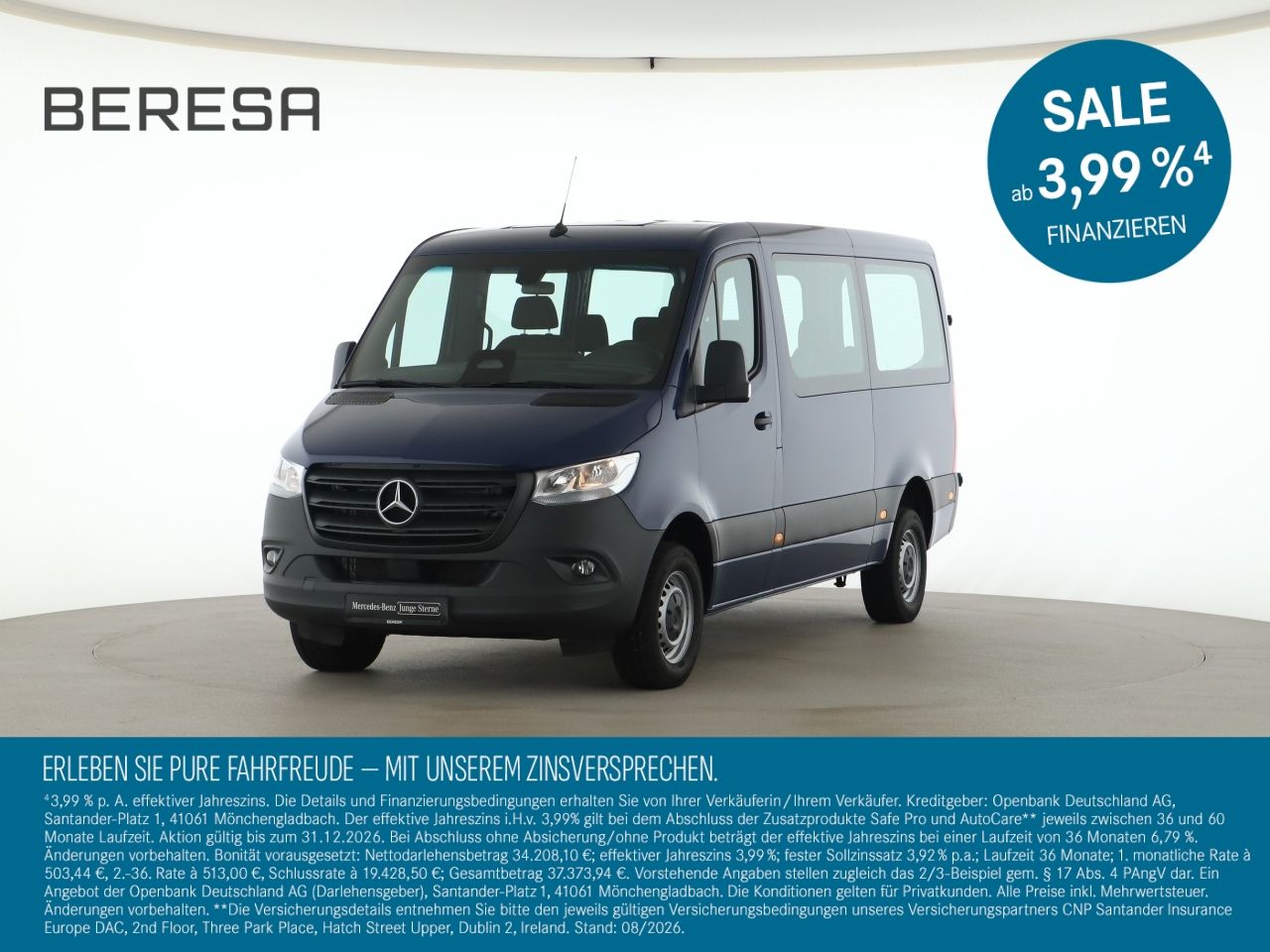 Mercedes-Benz Sprinter 315 CDI Tourer Standard Pro 8 Sitze