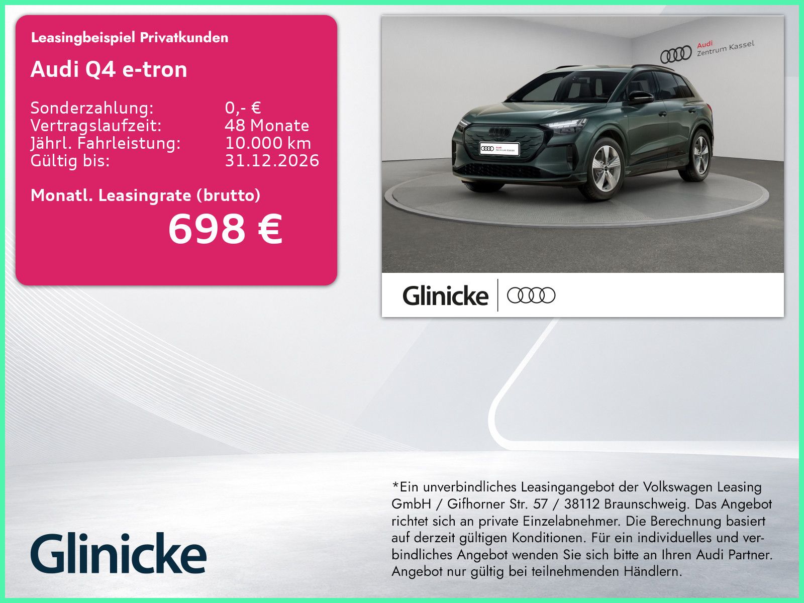 Audi Q4 S-line SUV e-tron perf. Matrix AHK Memory