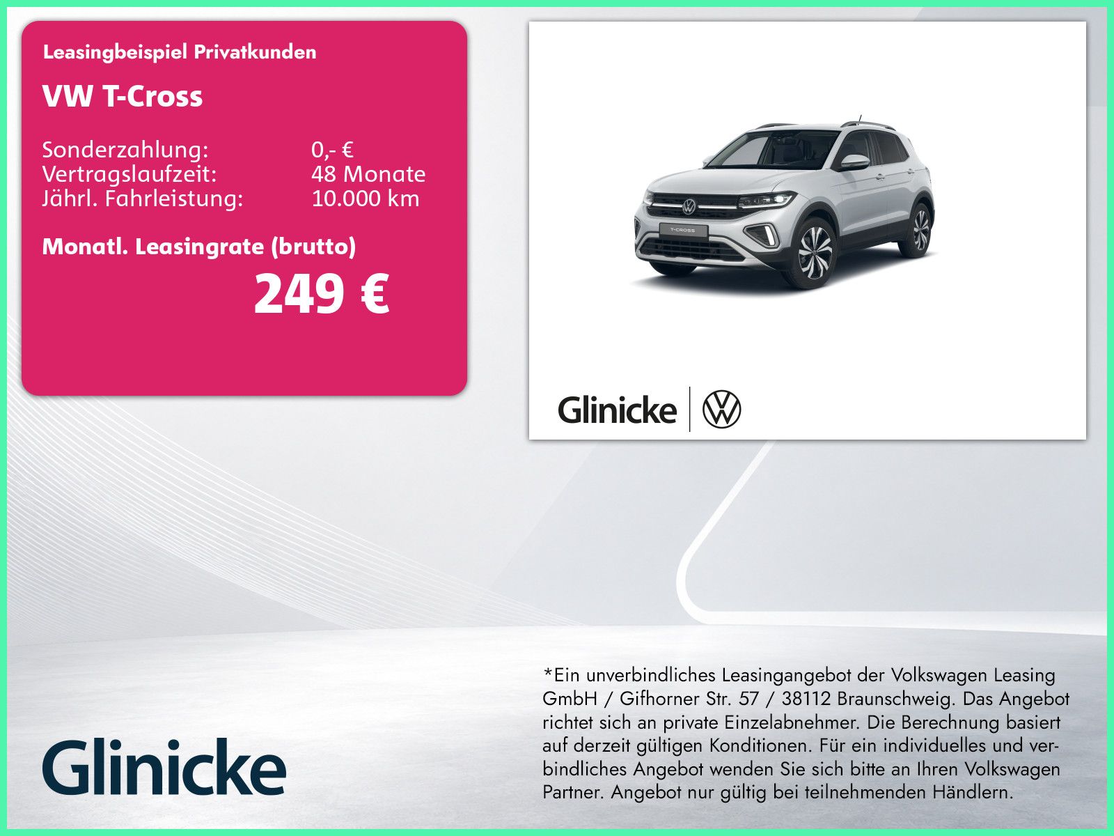 Volkswagen T-Cross Style 1.0 l TSI 85 kW (116 PS) 7-Gang-Do