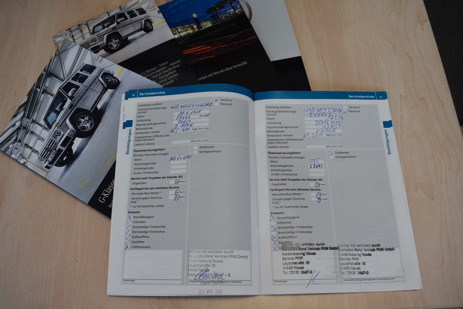 Fahrzeugabbildung Mercedes-Benz G 500 V8 1.HAND/AHK/SD/LEDER/KAMERA/TOTWINKEL