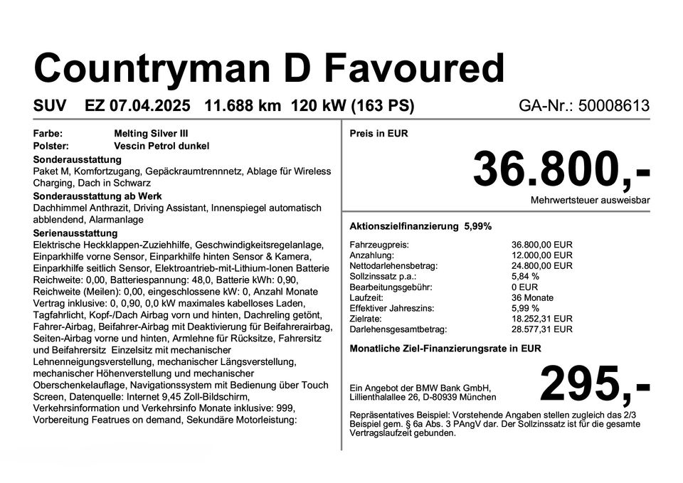MINI Countryman D Favoured Trim Steptronic AHK imagem 3