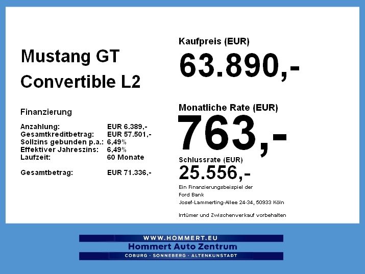 Ford Mustang GT Convertible *Bronze Styling Paket*