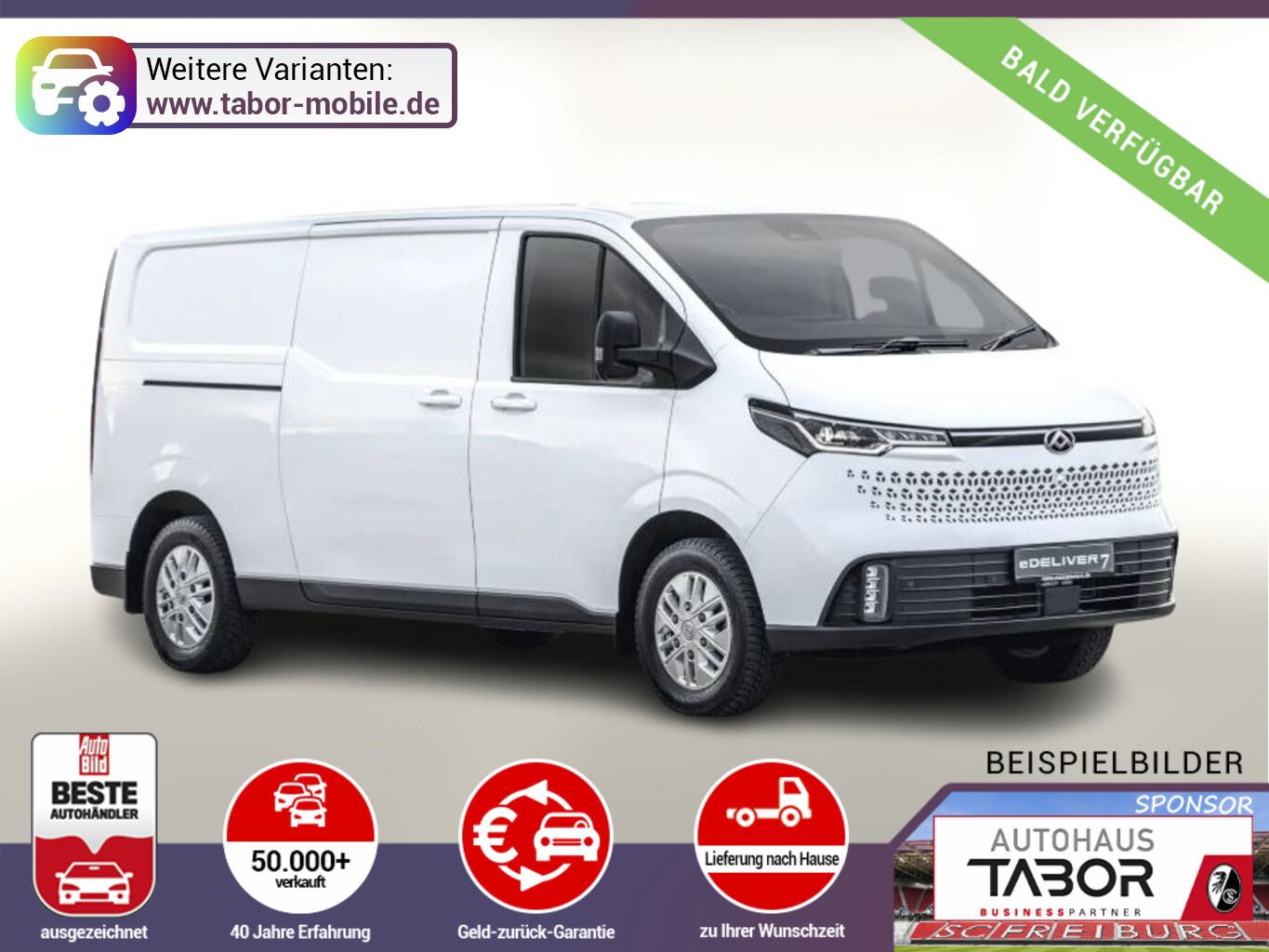 Maxus eDeliver 7 88kWh AWD L2H1 Kam360° UVP-41%*