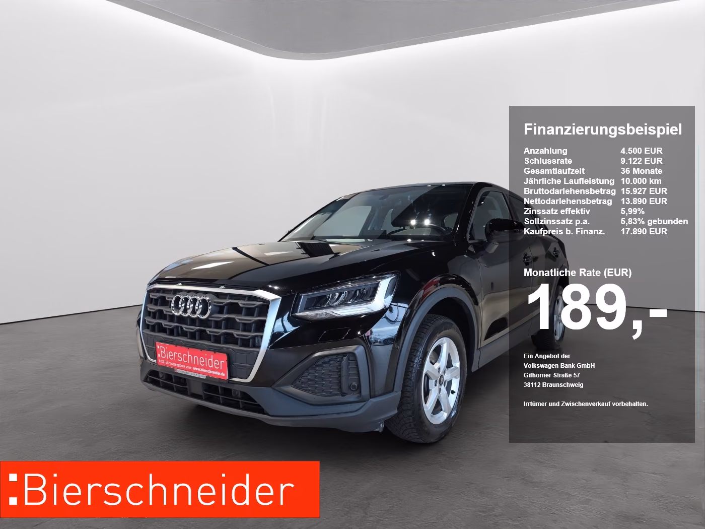 Audi Q2 30 2.0 TDI 116 PS LED+PARKLENK+16+PDC+KLIMA