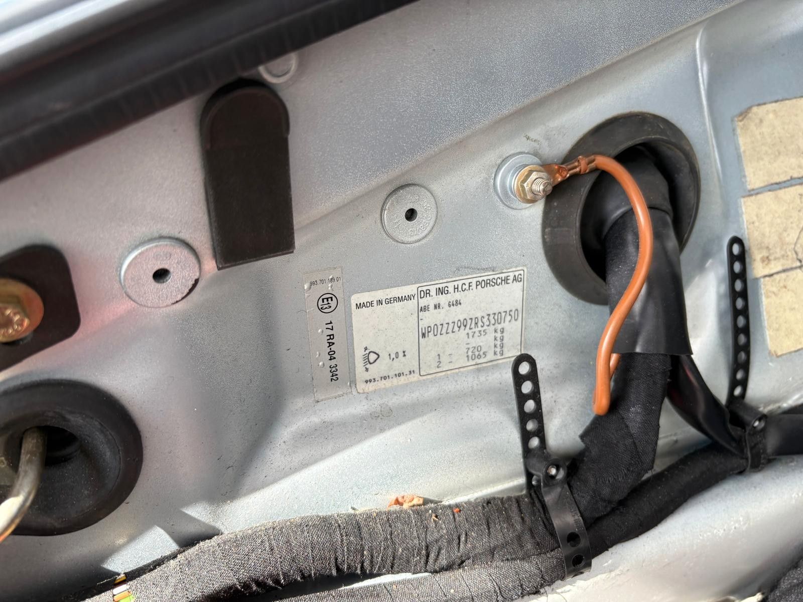 Fahrzeugabbildung Porsche 993 Carrera Cabriolet Automatik/erst 90000km