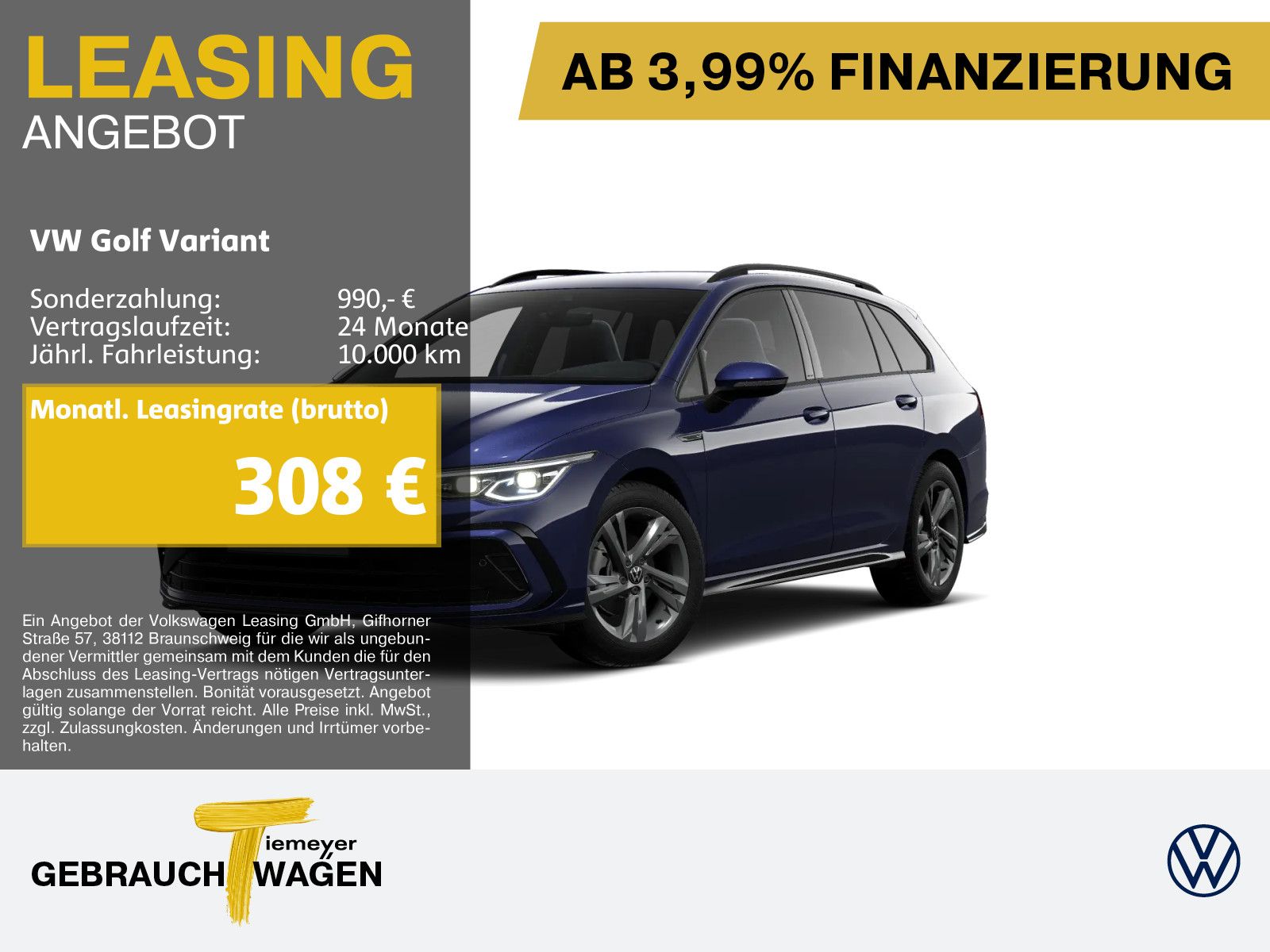 Volkswagen Golf Variant 1.5 eTSI DSG R-LINE LED+ ASSIST AHK