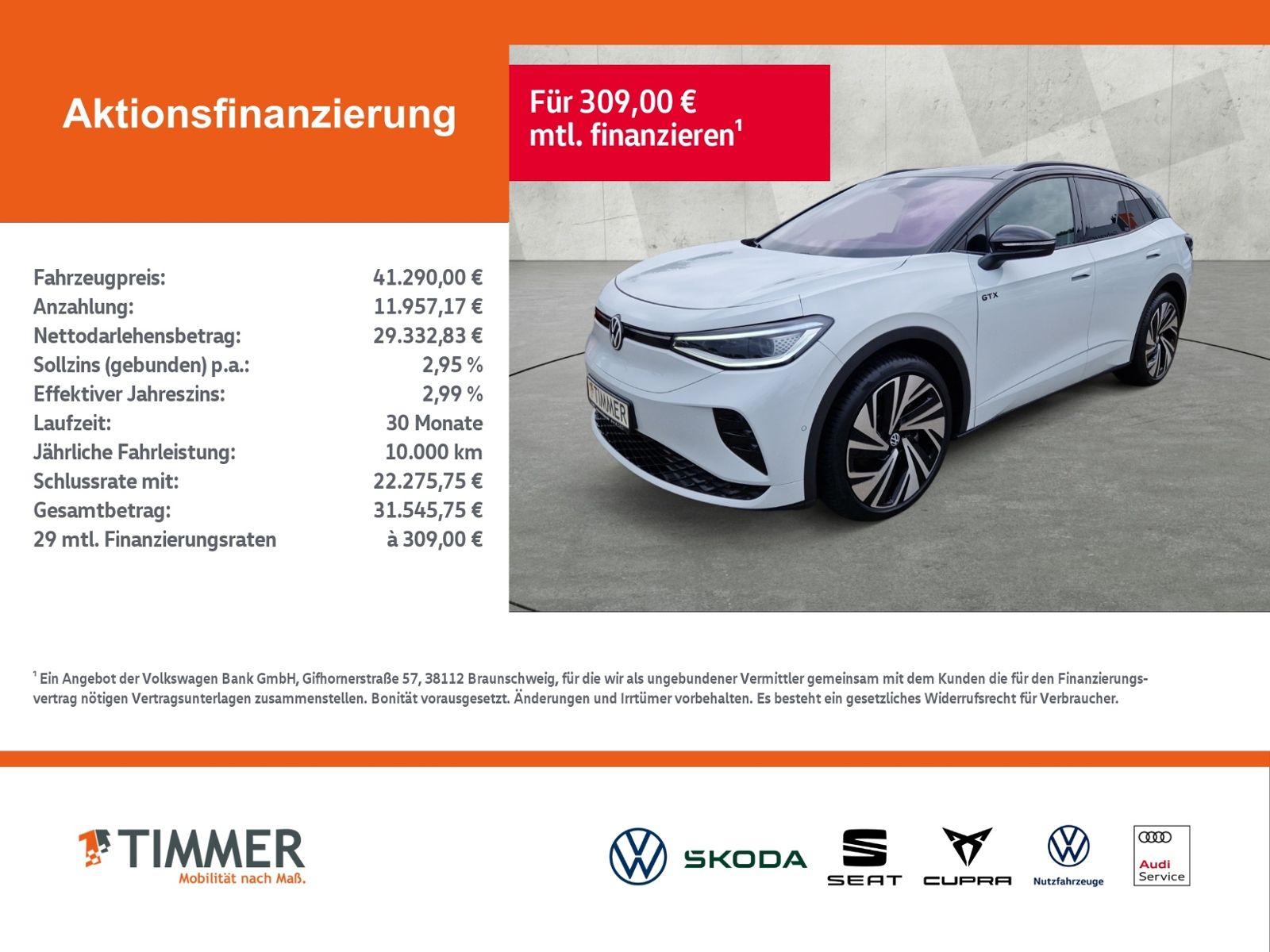 Volkswagen ID.4 GTX 4M 82kWh +AHK +WÄPU +PANO +IQ.LIGHT +TO imagem 2