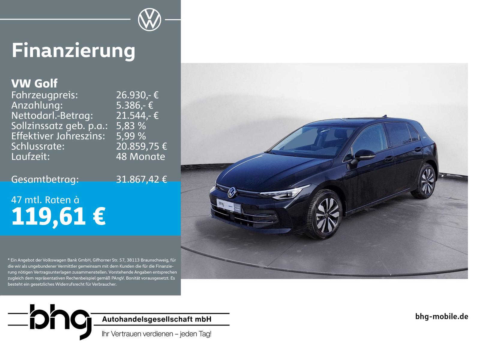 Volkswagen Golf 1.5 eTSI OPF DSG Life *LED*AHK*DIGITAL-COCK
