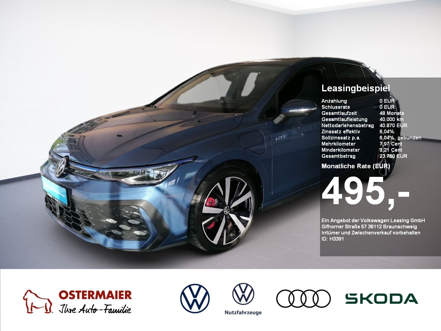 Volkswagen Golf VIII GTE 1.5TSI eHybrid 272PS DSG IQ.LIGHT.