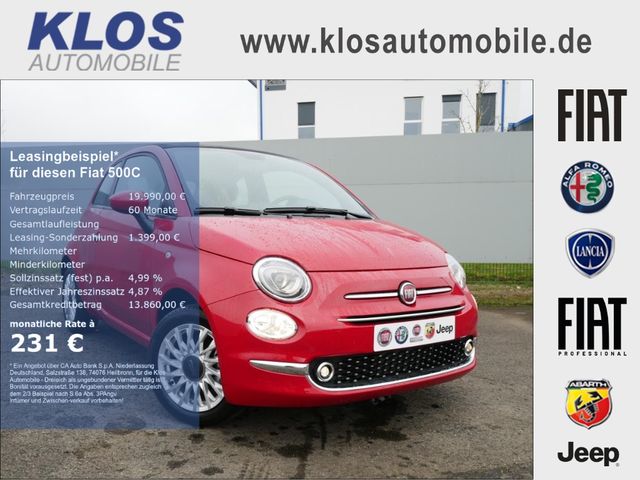 Fiat 500C 1.0 DOLCEVITA 70PS PDC APPLE CARPLAY KLIMAA