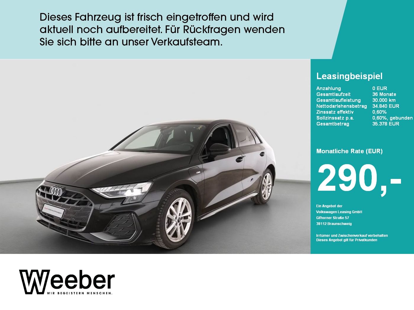 Audi A3 Sportback S line *GRA*APP CONNECT*VORB. AHK*L