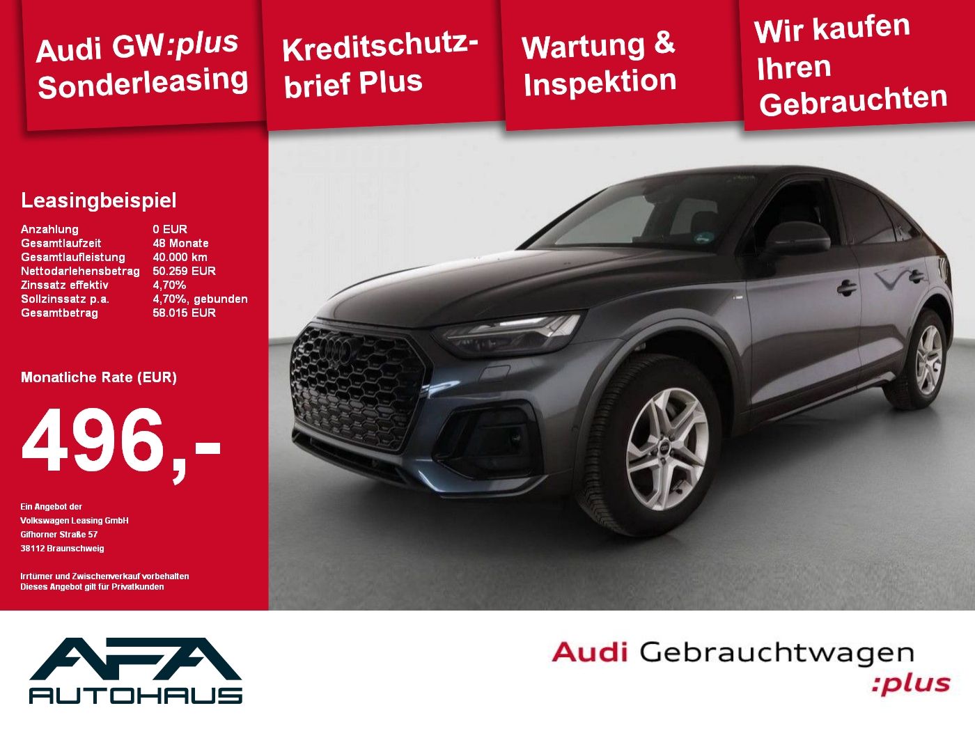 Audi Q5 Sportback 40 TFSI qu. S tr. S-Line*AHK*Matrix