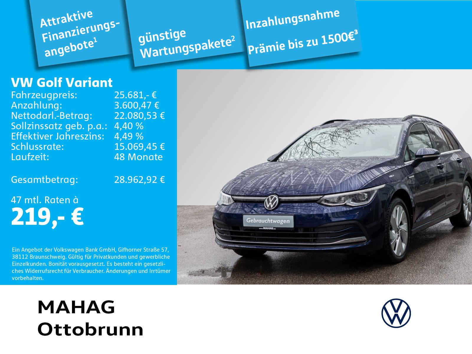 Volkswagen Golf VIII Variant Style 1.5 TSI AHK Pano LED+ Na