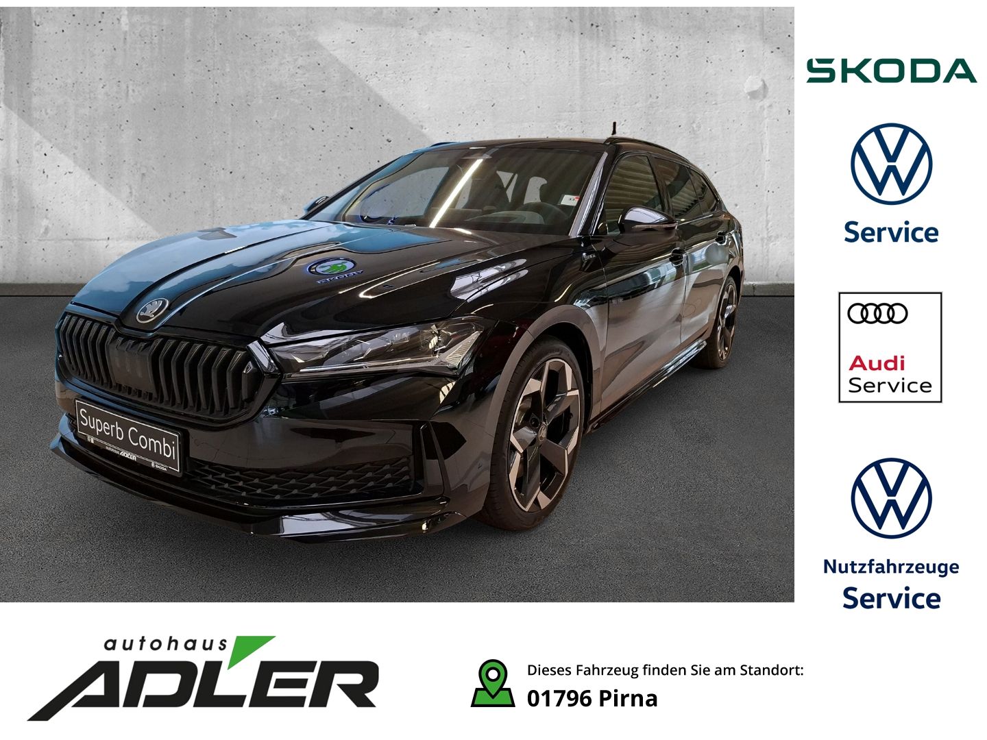 Skoda Superb Combi 2.0 TDI 142 kW 4x4 Sportline HUD AD