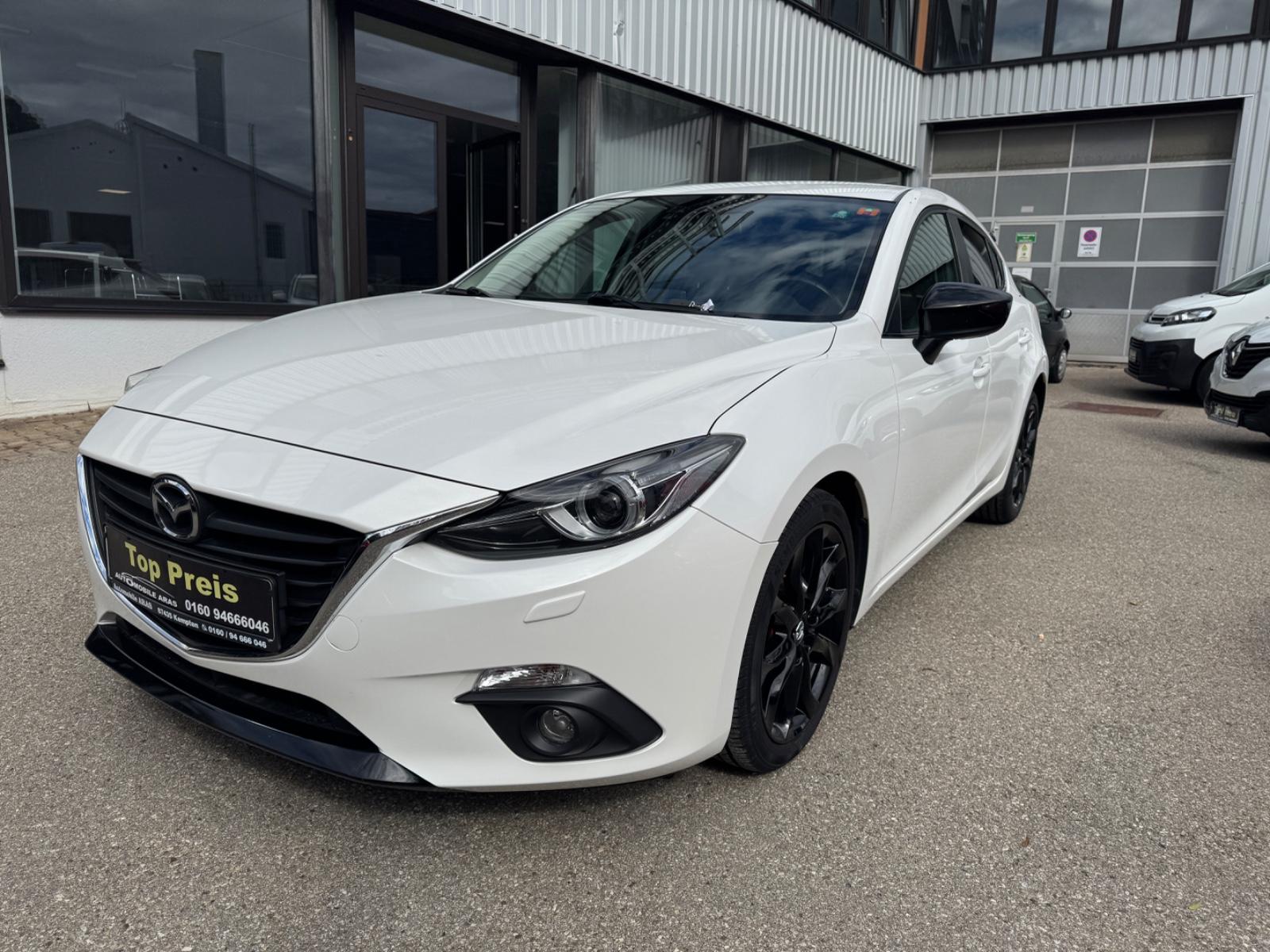 Mazda 3 Lim  2,0 Sports-Line Tüvneu 1hand Euro 6 Leder