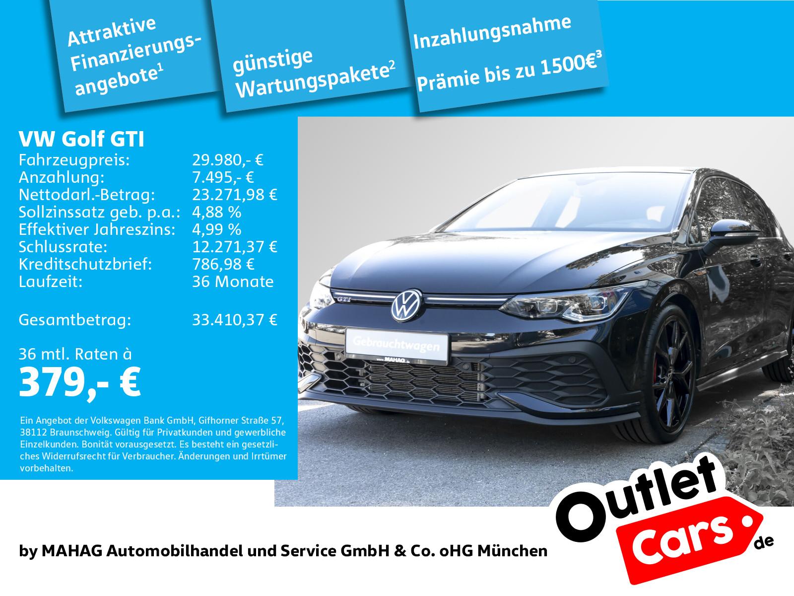 Volkswagen Golf VIII GTI CLUBSPORT 2.0 TSI BlackStyle NaviP