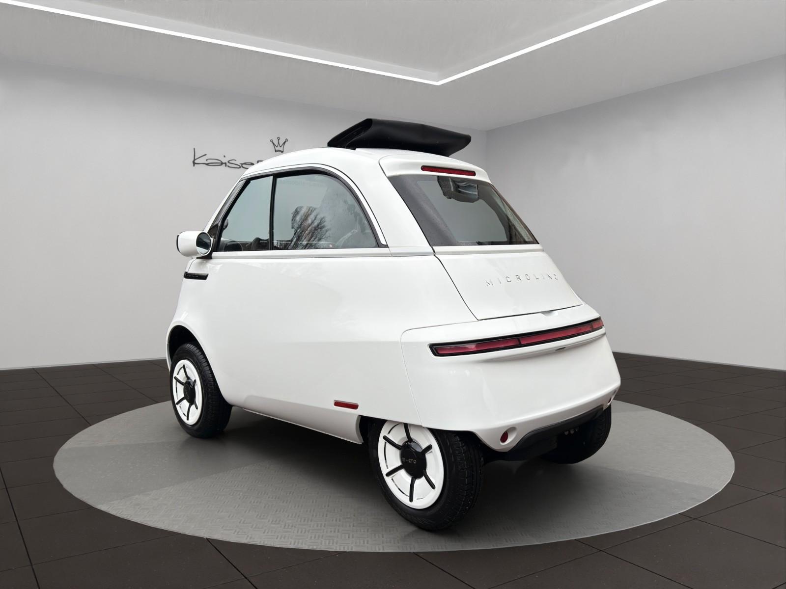 Microlino L7 Santorino White *1. Hand*Faltdach*