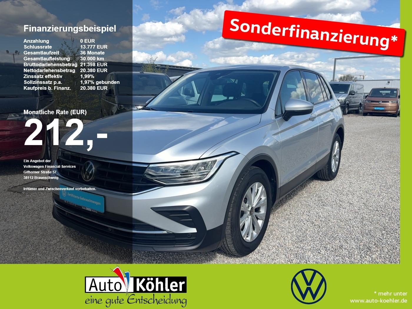 Volkswagen Tiguan TDI DSG CarPlay/Kamera/ACC/LED/SHZ/Alu